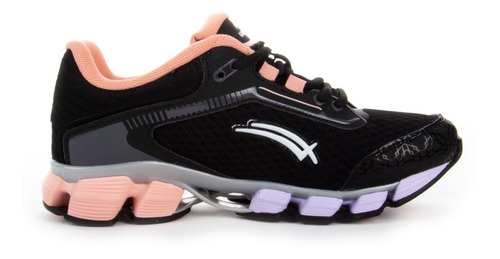 Imagen 6 de 6 de Tenis Para Correr Karosso Negro Mauve 6319