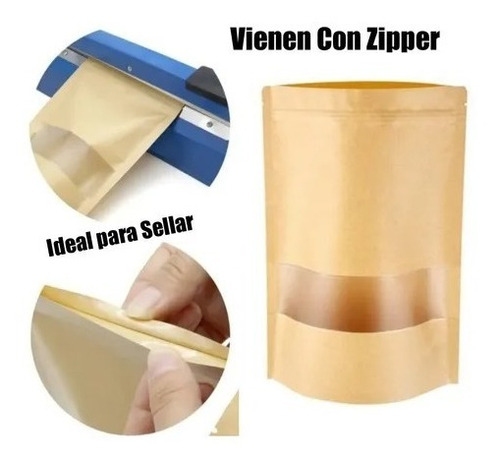 Bolsas De Papel Kraft Con Ventana
