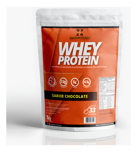 Whey Protein Concentrado Suplemento Alimentar 1kg Chocolate