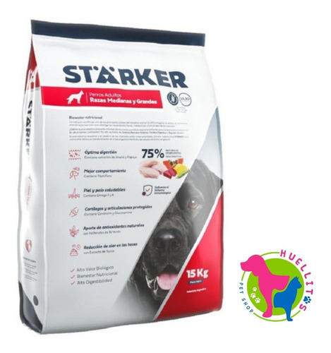 Stärker Super Premium Perro Adulto S/tacc Sin Soja  X 15 Kg