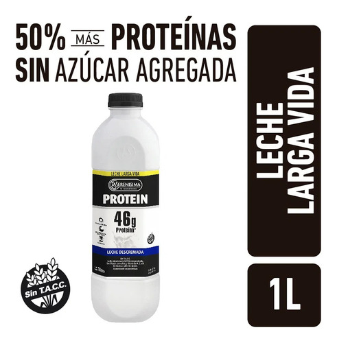 Leche La Serenisima Protein 1l X 18u Botella Proteina 46gr