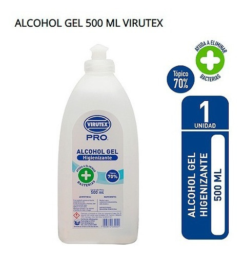Alcohol Gel 500 Ml Virutex / Dechaus