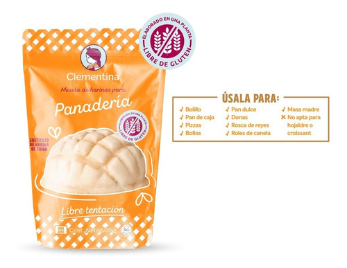 Imagen 3 de 4 de Harina Sin Gluten Para Panadería Clementina