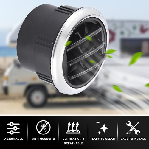4 Rejillas De Salida De Aire 87x66 Mm Para Rv, Autobús, Barc