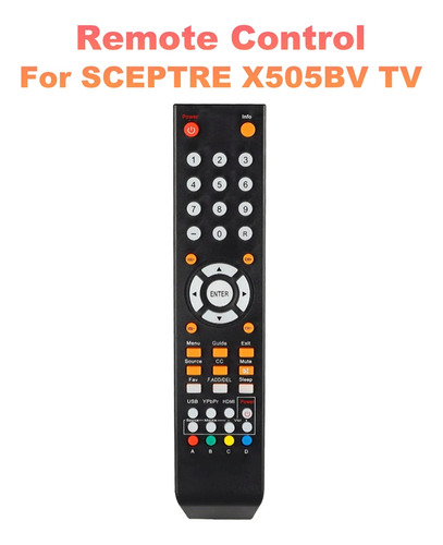 Control Remoto Para Control Remoto De Tv Sceptre X505bv