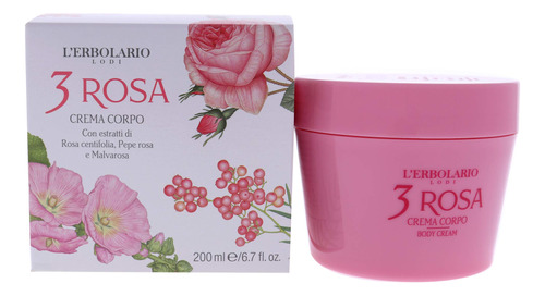 L'erbolario Crema Corporal 3 Rosa Grace Of Feminity, Fraganc