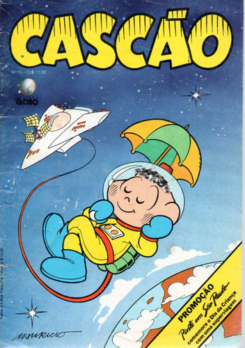 Cascão N° 15 - 36 Páginas - Português - Editora Globo - Formato 13 X 19 - 1997 - Bonellihq Cx177 E23  