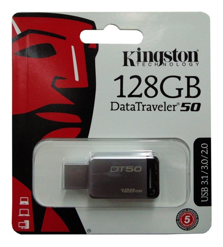 Pendrive Kingston 128gb 128 Gb Datatraveler 50 3.0 Original