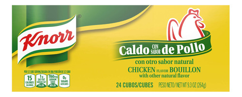 Knorr Cubo De Caldo, Pollo, 24 Cubos, 9.3 Oz