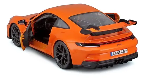 Miniatura 1:24 Porsche 911 Gt3 Laranja Burago | MercadoLivre