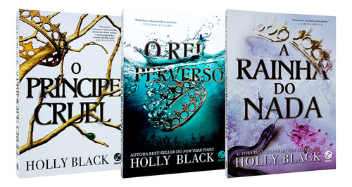 O Príncipe Cruel + O Rei Perverso + A Rainha Do Nada - Vol. 1, 2 E 3 - O Povo Do Ar - Holly Black - 3 Livros Físicos