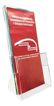 Comprar Exhibidor De Acrílico P Hojas Folletos Trípticos Flyers  5pz