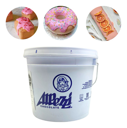 Cobertura Para Donas Icing Glass Alpezzi Sabor Fresa 5kg