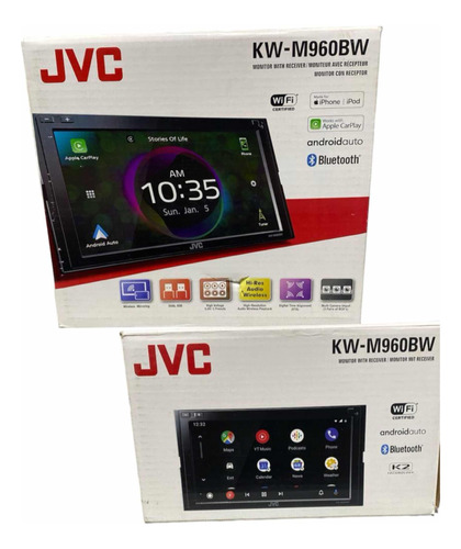 Radio Jvc Kw-m960bw Con Apple Y Android Auto Inalámbrico