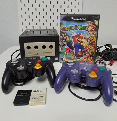 Consola Nintendo Gamecube Y Mario Party 7 Excelente Estado