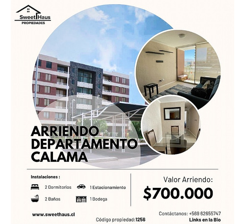 Se Arrienda Departamento Amoblado En Calama