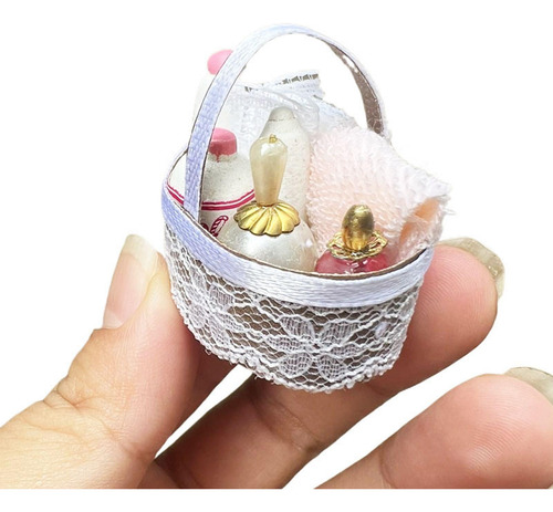 Cesta De Baño Para Casa De Muñecas A Escala 1/12,