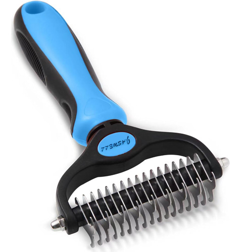 Jaswell Pet Grooming Tool- 2 Sided Undercoat Rake For Dog...