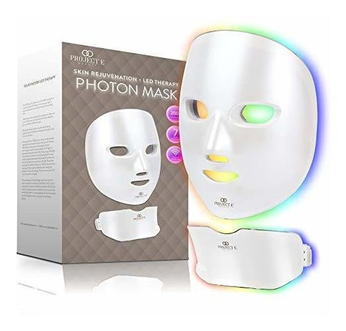 Mascarilla Led 7 Colores Para Rejuvenecimiento Facial