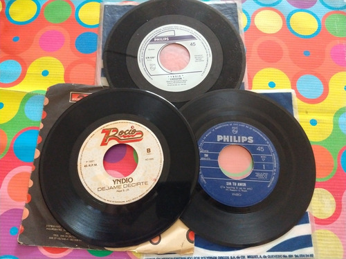 Yndio Lp 45 Rpm Paquete 3 Discos W