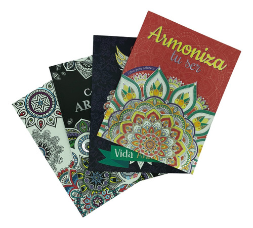 Set De 4 Libros De Mandalas Para Colorear Dreams Art