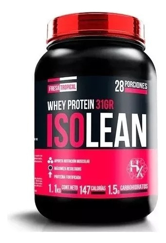 Holix Lab Isolean Proteina Whey Hidrolizada 1.1kg 28serv Sabor Fresa Tropical