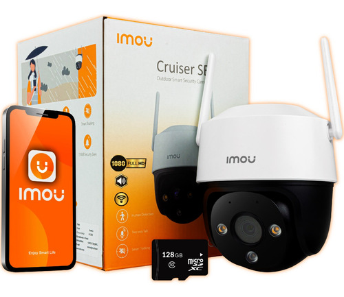 Cámara Seguridad Imou Cruiser 2mp Wifi Exterior Ip + Sd 128g