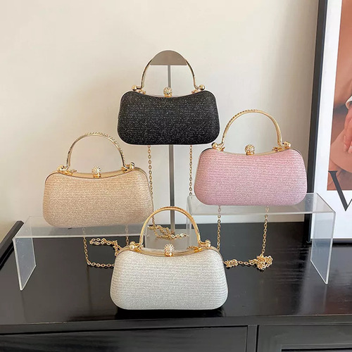 Elegante Bolso De Fiesta Y Cena Con Cadena