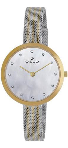 Relógio Oslo Feminino Bicolor Safira