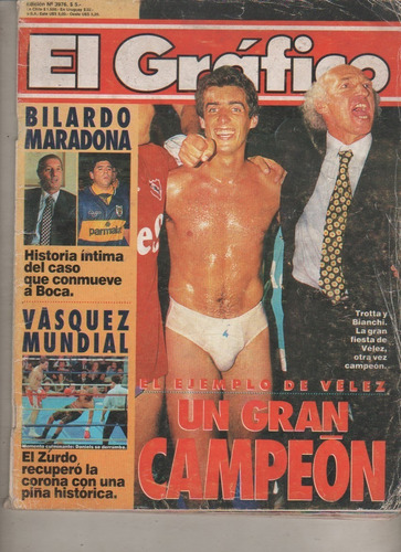 Revista * El Grafico * Nº 3976 - Velez Campeon  - Año 1995