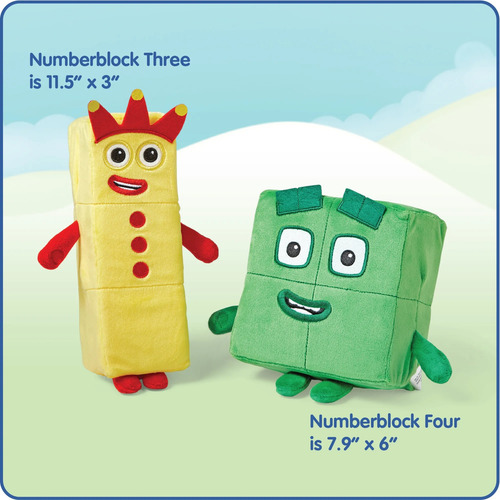 Numberblocks Peluches Numero Tres Y Cuatro