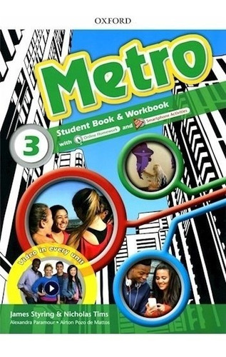 Metro 3 Student's Book & Workbook (with Online Homework And