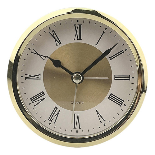 Inserto De Reloj Redondo Con Números, Mini Reloj Oro.