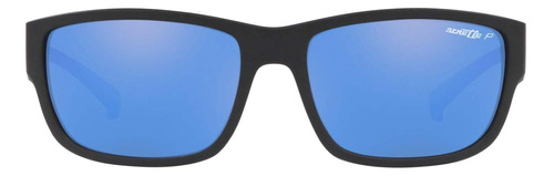 Arnette Gafas De Sol Unisex Marco Negro Mate, Lentes Azules,