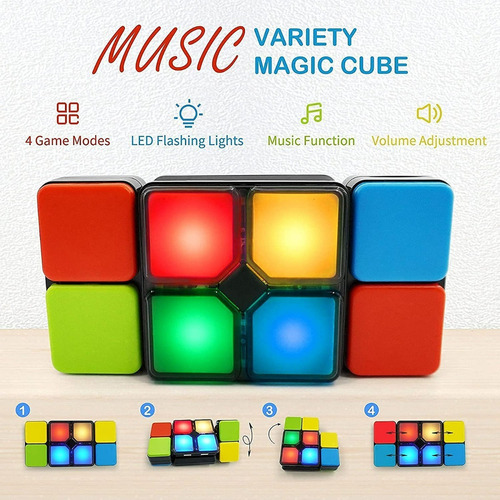 Changeable Colors Cube Juego Electrónico De Memoria Y Cerebr