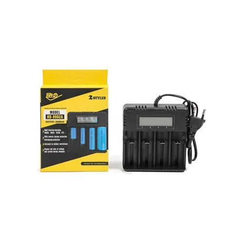 Cargador De 4 Baterías 18650 26650 14500 Con Pantalla
