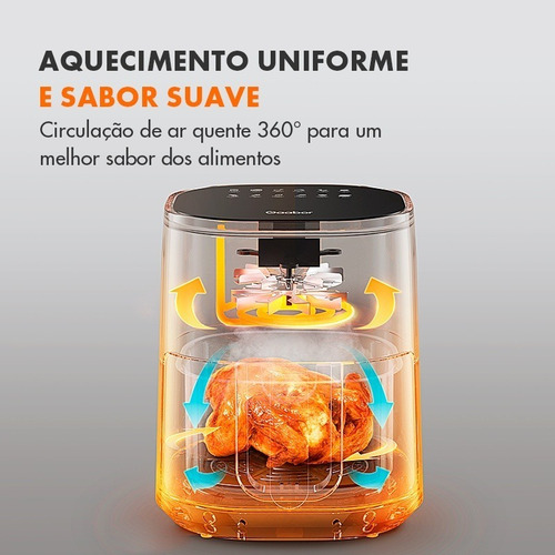 Fritadeira Elétrica Gaabor 4l Sem Óleo Air Fry 1400w 110v