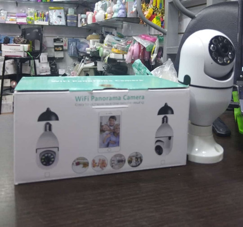 Cámara Lámpara De Seguridad Wifi 1080p Visión Nocturna