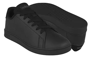 Tenis Joven adidas Advantage Gw6484 Simipiel Negro