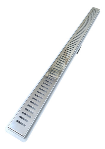 Ralo Linear 5x80 Box Lavabo Banheiro Inox Com Sifão Branco