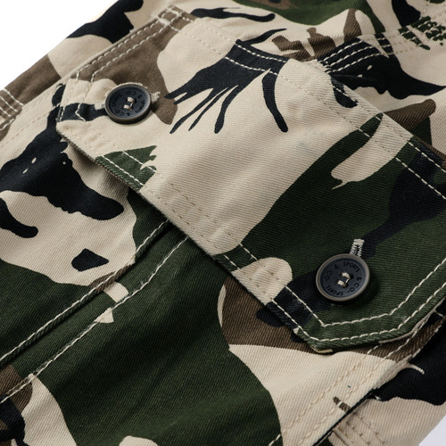 Pantalones Cortos Tipo Cargo De Camuflaje Para Hombre, Panta