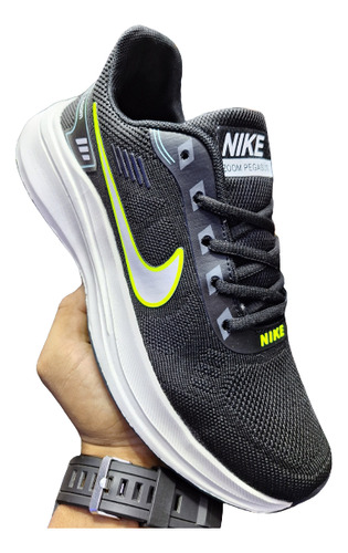Zapatos Nike Air Max Zoom Caballeros Negro Blanco Verde Oliv