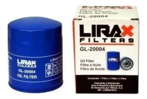 Filtro Aceite  Lirax Gl-20004 Toyota Fortuner 4runner 