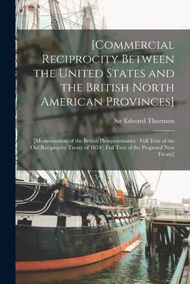 Libro [commercial Reciprocity Between The United States A...