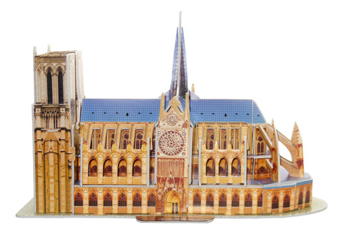 Runsong Rompecabezas Creativo 3d Modelo De Papel Notre Dame.