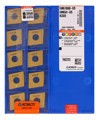 Insert Giratorio Cnmm190624-gh Nc3020 100% Original, 10 Uni