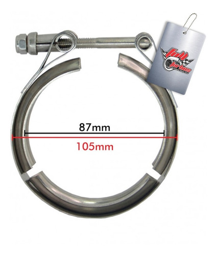 Imagem 4 de 7 de Kit Abraçadeiras Tipo V-band / V-clamp + Par De Flange 3