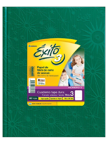 Cuaderno Exito E3 Tapa Dura Abc X48 Hojas Rayadas Pack X5