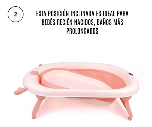 Bañera Tina Para Bebe Plegable + Cojin Marca Induhogar