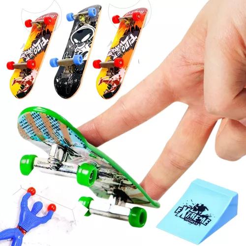 Kit 3 Mini Skates Dedo Fingerboard Para Dar Show Nas Pistas